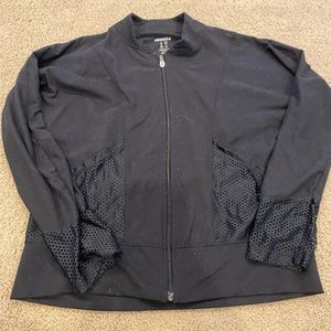 Marika black zip jacket